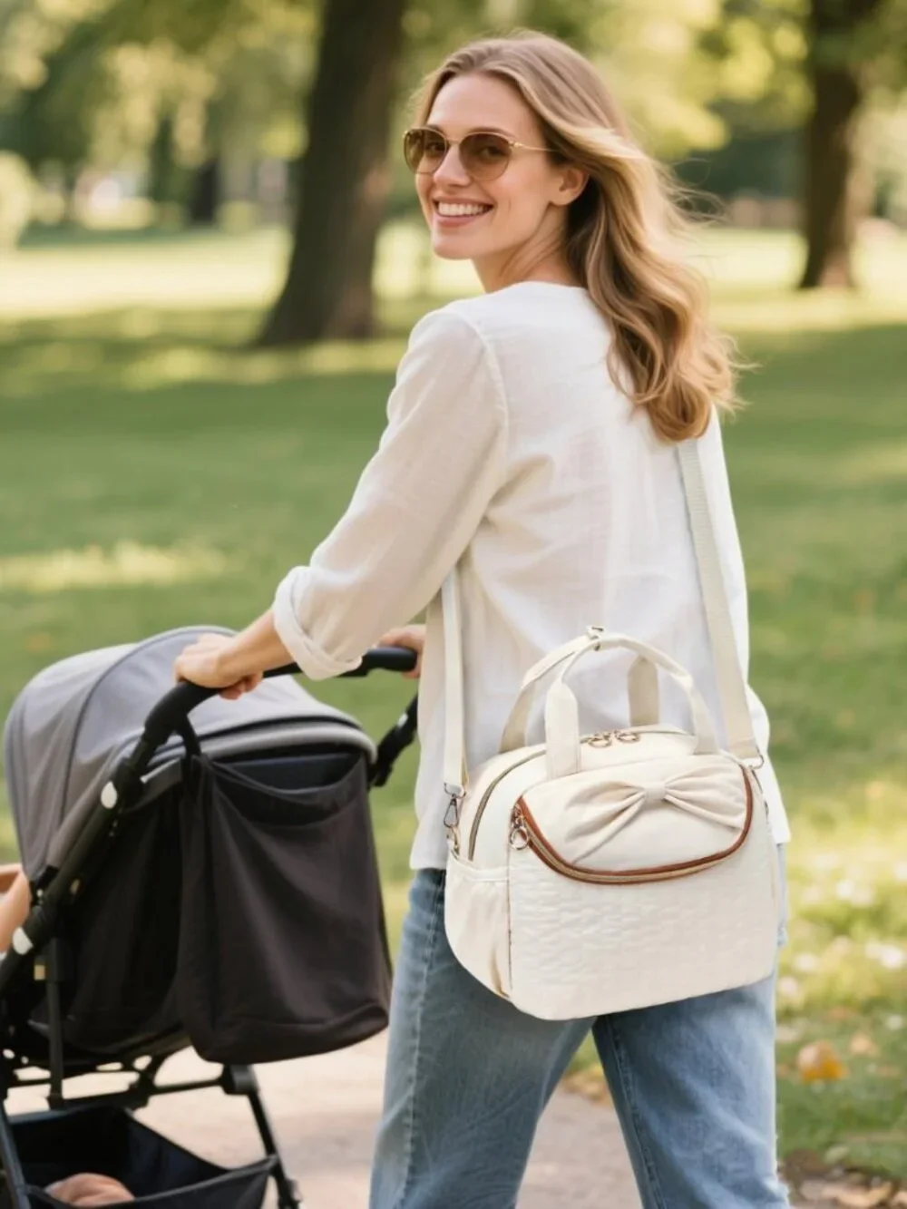 Stylish Insulated Lunch Tote for Women | Large Cooler Bag with Shoulder Strap